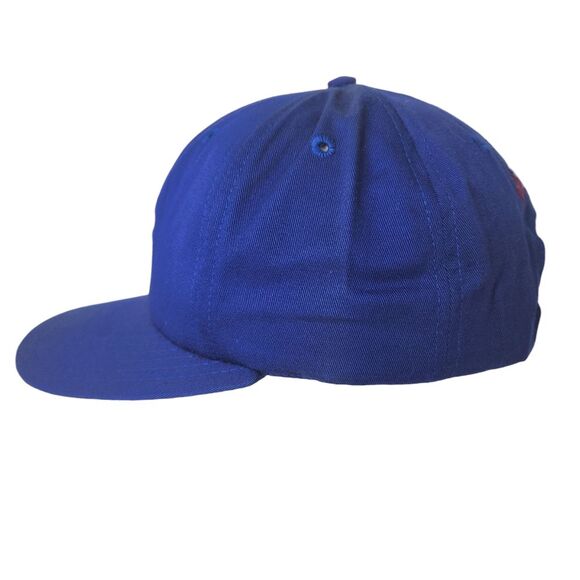 VTG Polo Ralph Lauren Cap Hat Blue Red Made In USA Flat Brim Snapback 90's NEW - Picture 3 of 7